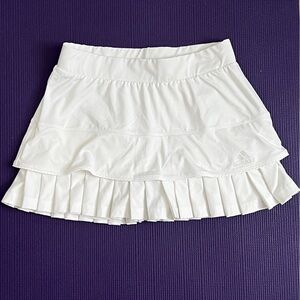 White Pleated Tennis Skort
